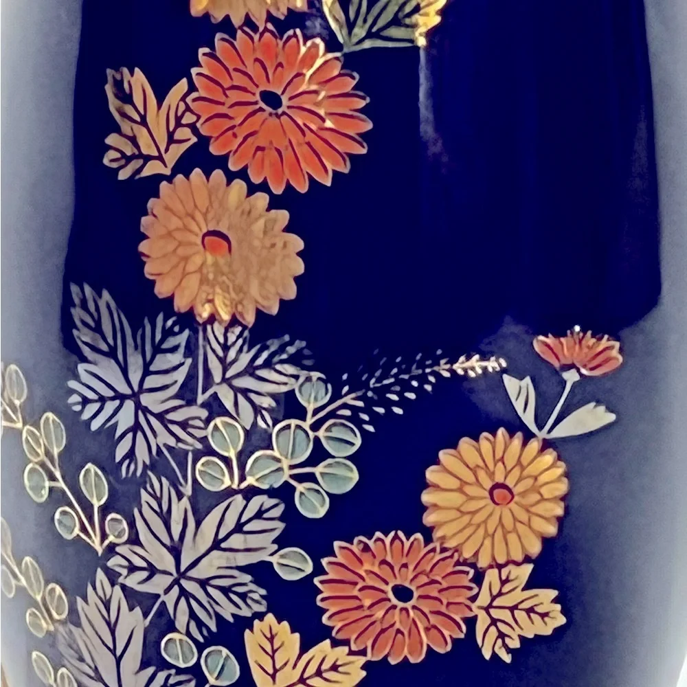 Vintage dark blue vase